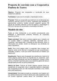 Modelo do site - Cooperativa Paulista de Teatro