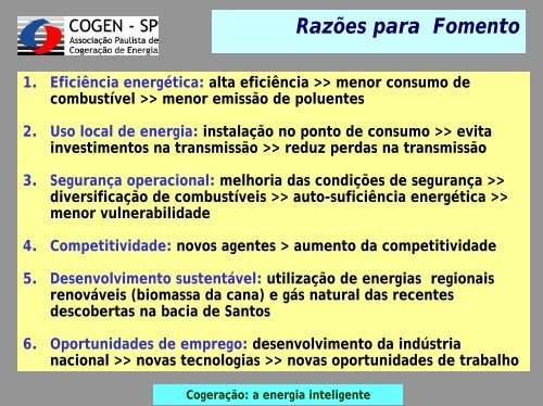 Fomento CogeraÃ§Ã£o - Workshop - Cogen