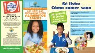 sé listo: Cómo comer sano - Children's Health Fund