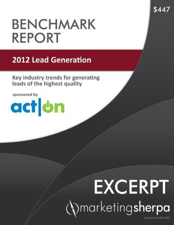 Lead Generation Benchmark Report - MarketingSherpa