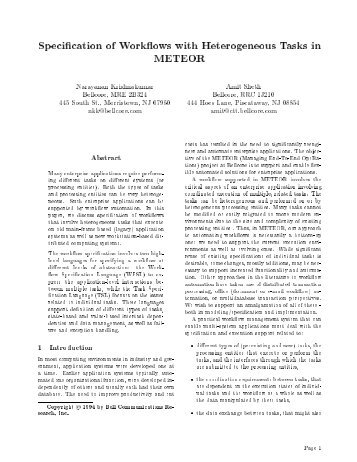 Specification of Workflows with Heterogeneous Tasks in ... - Kno.e.sis