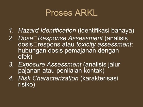 risk assessment