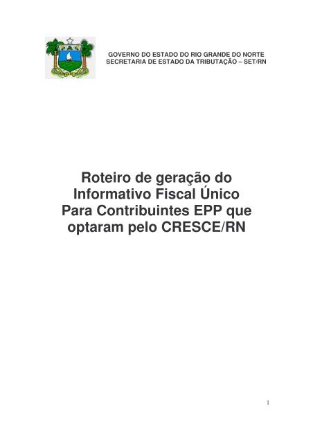 Manual Informativo Fiscal.pdf - Secretaria de Estado da Tributação ...