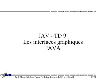 TD 7 IJA Les interfaces graphiques JAVA
