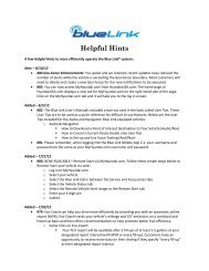 Helpful Hints - Hyundai Dealer Parts & Service News
