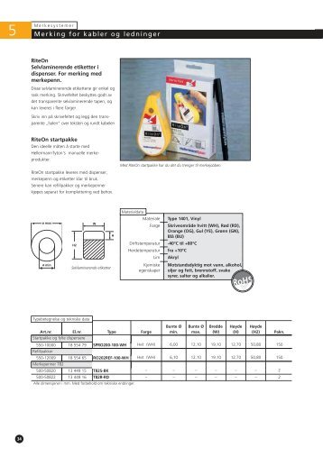 Merking for kabler og ledninger - Hellermanntyton