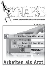 Synapse 50-neu.pmd - Breite Liste Gesundheit, Fachschaft Medizin ...