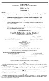 Sterlite Industries (India) Limited - Sterlite Industries India Ltd.