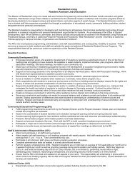 Resident Assistant - University of California, Berkeley