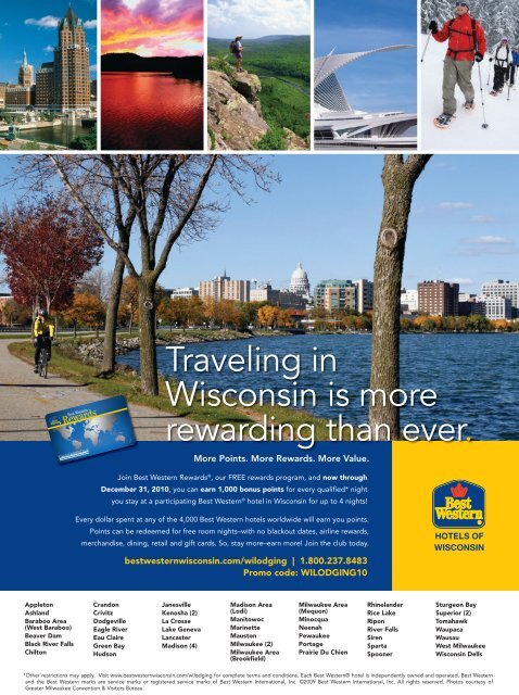 2010 Lodging Directory - Wisconsin Department of Tourism