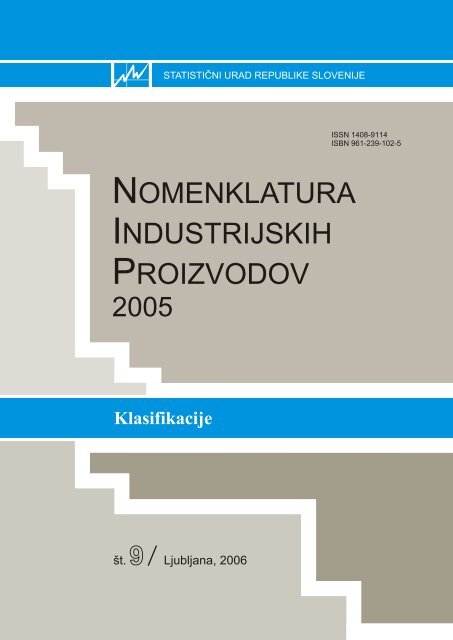 NIP - Nomenklatura industrijskih proizvodov 2005 - StatistiÄ ni urad ...