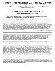 A Dean's Suggestions to Faculty for Reference Letters. - Health ...