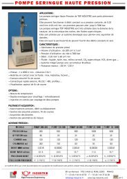 pompe seringue haute pression - Top Industrie, la Technologie ...