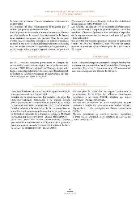 Le rapport annuel 2011 du CGEDD