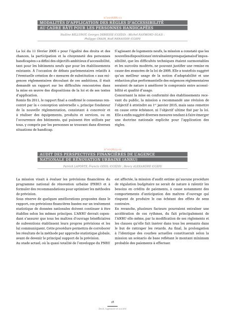 Le rapport annuel 2011 du CGEDD