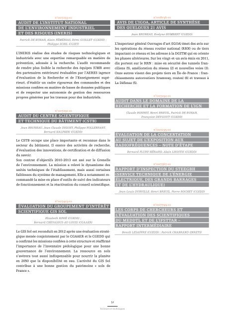 Le rapport annuel 2011 du CGEDD