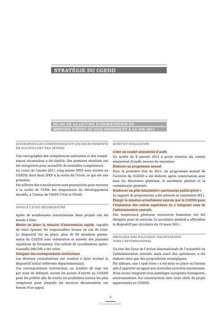 Le rapport annuel 2011 du CGEDD