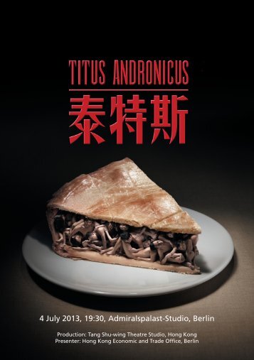 Booklet "Titus Andronicus" - Hong Kong Economic and Trade Office ...