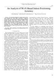 An Analysis of Wi-Fi Based Indoor Positioning Accuracy - ortus