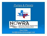Pumps & Panels - Tom Fritts - Texas Onsite Wastewater Association