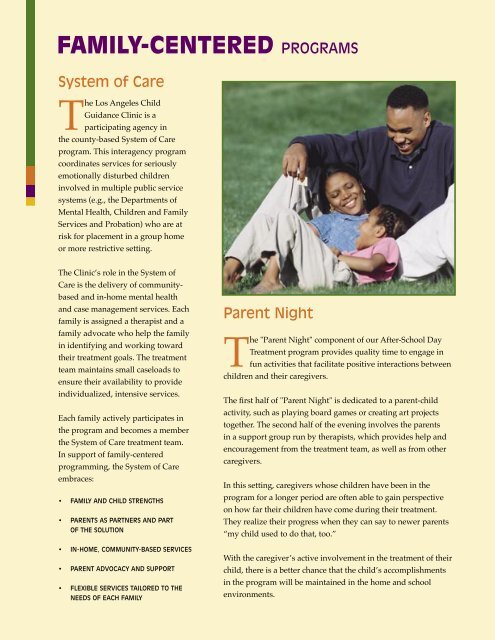 ANNUAL REPORT 2003 - Los Angeles Child Guidance Clinic