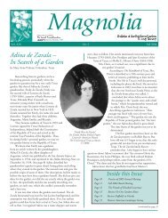 Magnolia Newsletter Fall 04 - Southern Garden History Society