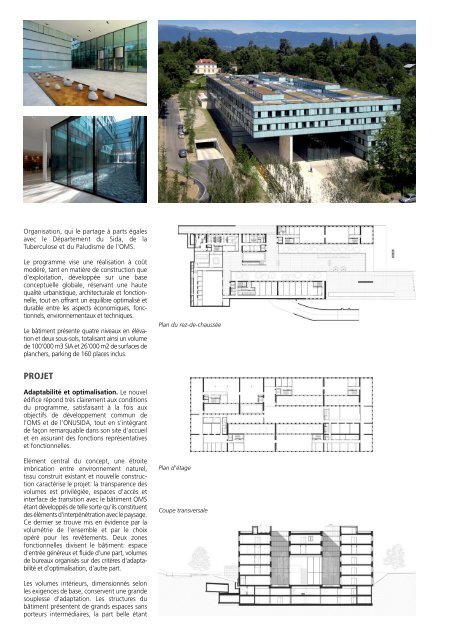 fiche technique du bâtiment de l'ONUSIDA - Fipoi