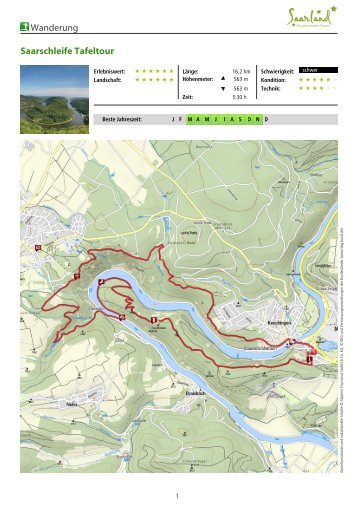 Wanderung Saarschleife Tafeltour - Fernwege.de