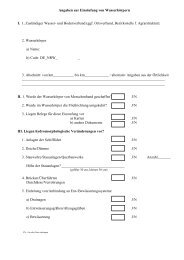 HMWB-Fragebogen der Landwirtschaft - Wassernetz NRW