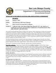 Memo to Interested Parties - SLO County Planning and Building