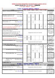 LAUREA MAGISTRALE IN PSICOLOGIA CLINICA (LM-51)