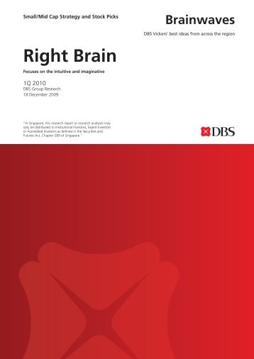 Left Br Right Brain - the DBS Vickers Securities Equities Research