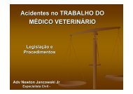 Acidentes no TRABALHO DO MÉDICO VETERINÁRIO - SOVERGS