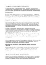 Schnee und Eis - Arbeitsrecht