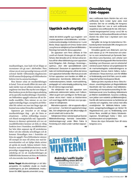 Tidningen som pdf-dokument - Svensk BiblioteksfÃ¶rening