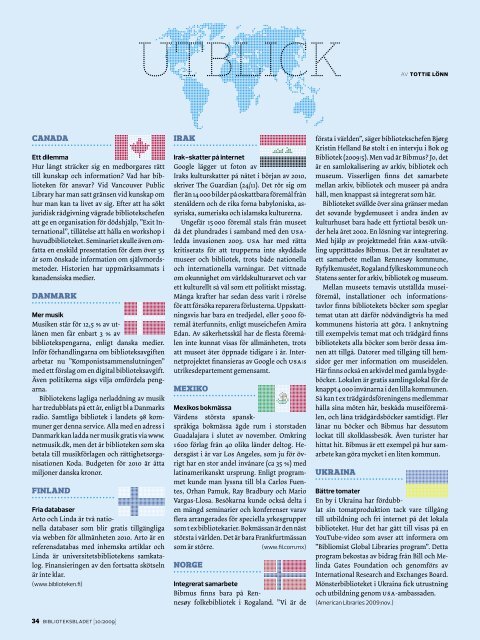 Tidningen som pdf-dokument - Svensk BiblioteksfÃ¶rening