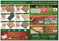 RETAIL SPECIALS & NEW LINES - Centenary Landscaping Supplies