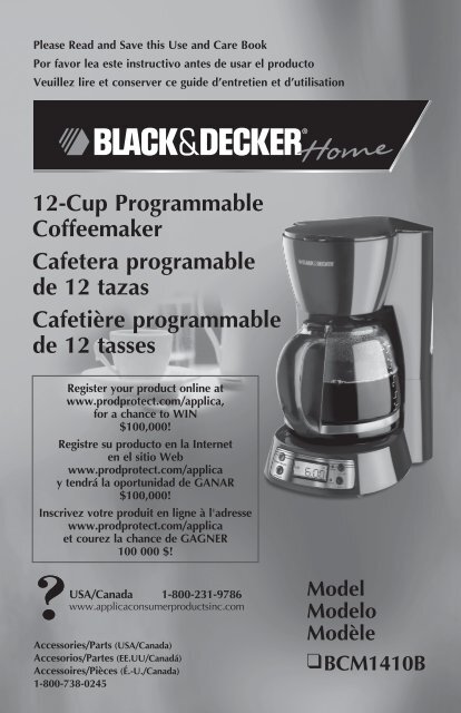 12-Cup Programmable Coffeemaker Cafetera programable de 12