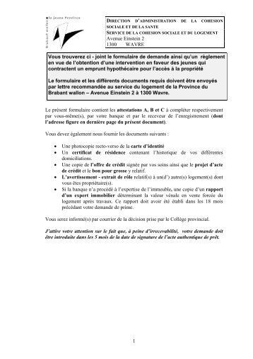 formulaire-pret-jeunes.pdf (76.85 Kb) - Province du Brabant wallon