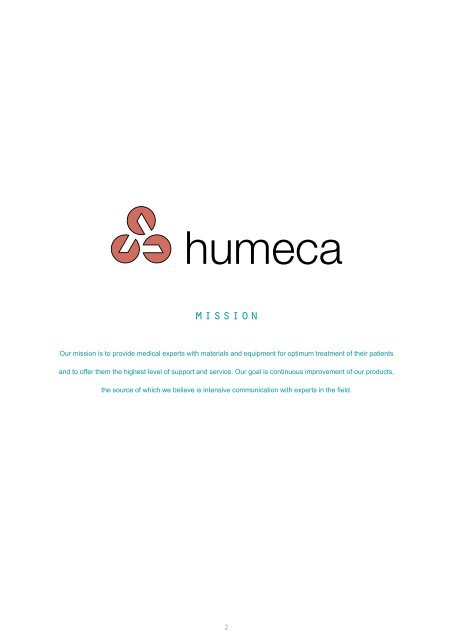 General company brochure with info of all products - Humeca