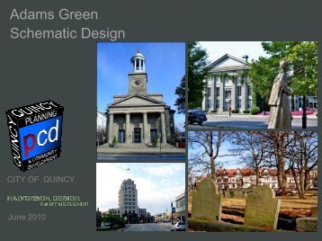 Adams Green Schematic Design - City of Quincy