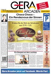 ChocoChoco− EinRendezvousderSinnen - Gera Arcaden