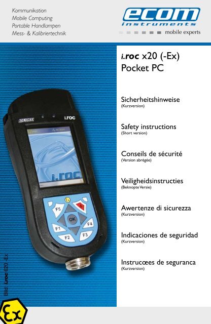 i.roc x20 (-Ex) Pocket PC - Ecom instruments
