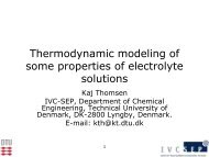 Thermodynamic modeling of some properties of electrolyte solutions