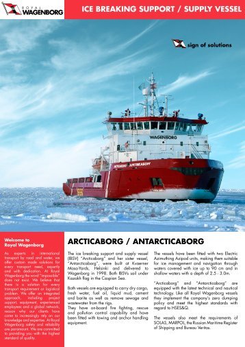 Ice Breaking Supply Vessel IBSV ANTARCTICABORG - Wagenborg