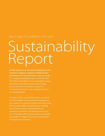 A. Sustainability - Darden Restaurants