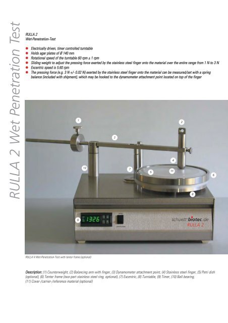 wet penetration textile test instrument (schuett-biotec)