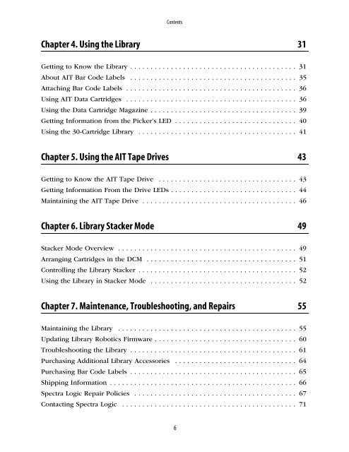 Spectra 2K User Guide - Spectra Logic