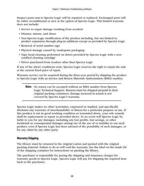 Spectra 2K User Guide - Spectra Logic