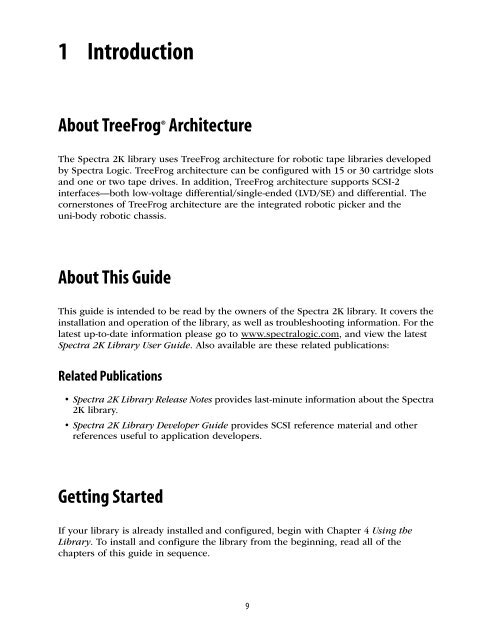 Spectra 2K User Guide - Spectra Logic